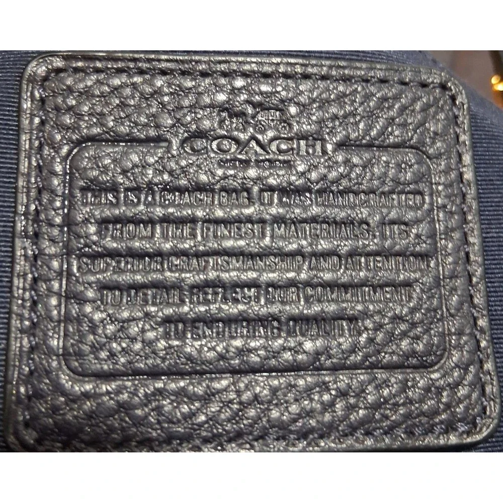 Coach Pebbled  Leather Kelsey Double Handle  & Shoulder Strap Satchel - Picture 8 of 14